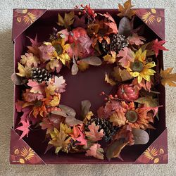 NEW!!! Big Fall/Harvest Wreath 🍁 and Halloween Pumpkins  🎃 