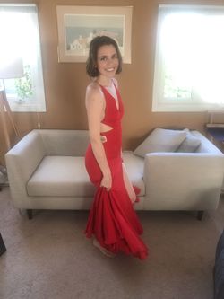 Fame and Partners NIKITA dress size 4 CHERRY RED