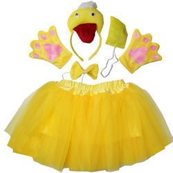 Duck Tutu Girls One Size Yellow Halloween Costume