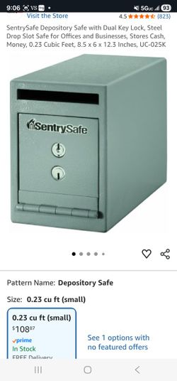 Sentry Safe Cash Box $85