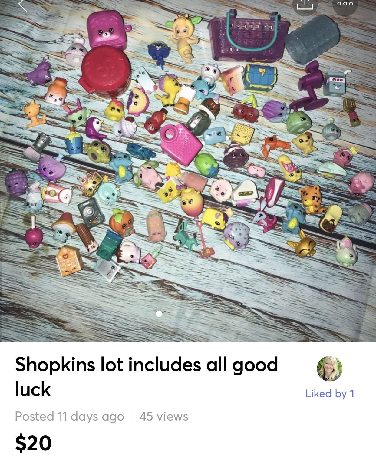Shopkins lot includes all good luck Excellent clean condition