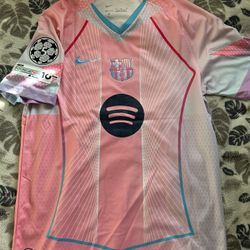 Lamine Yamal Pink Barcelona Jersey