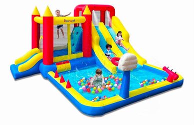 Bounwell Bounce House With Double Slide