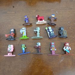 Minecraft metal figurines $15 obo