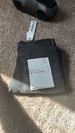 Purple jeans p001 black overspray size 31