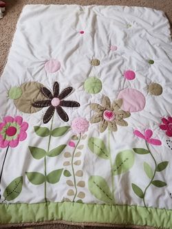 Baby girl crib blanket
