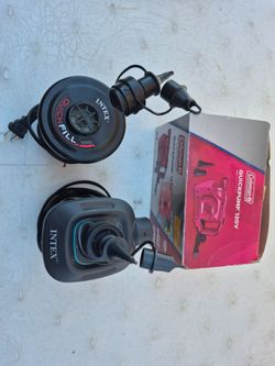 $10 each // COLEMAN and INTEX ELECTRIC AIR PUMP,  IN VERY GOOD VERY GOOD CONDITION