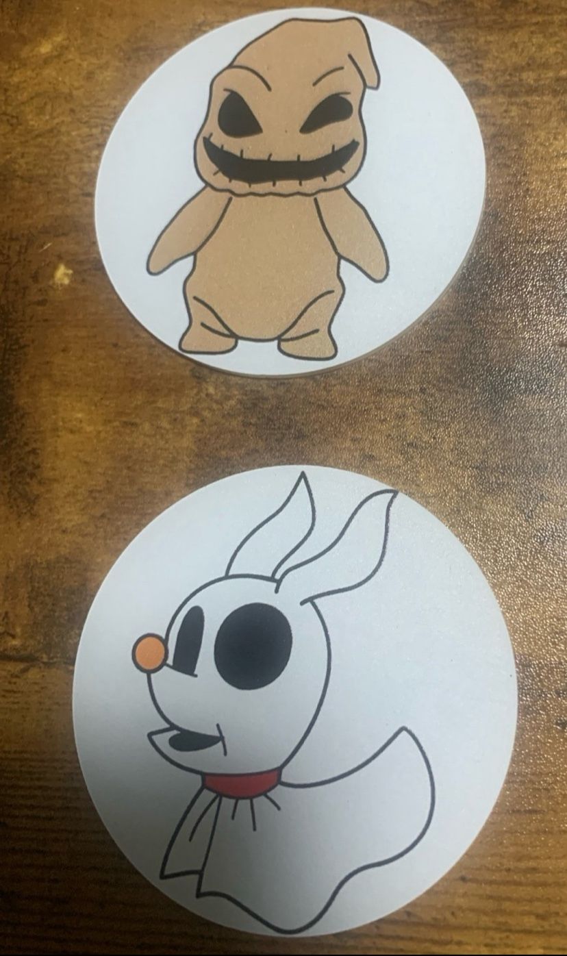 Nightmare Before Christmas Car Coasters 