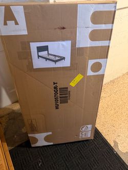 Twin Upholstered Bed Frame in Box