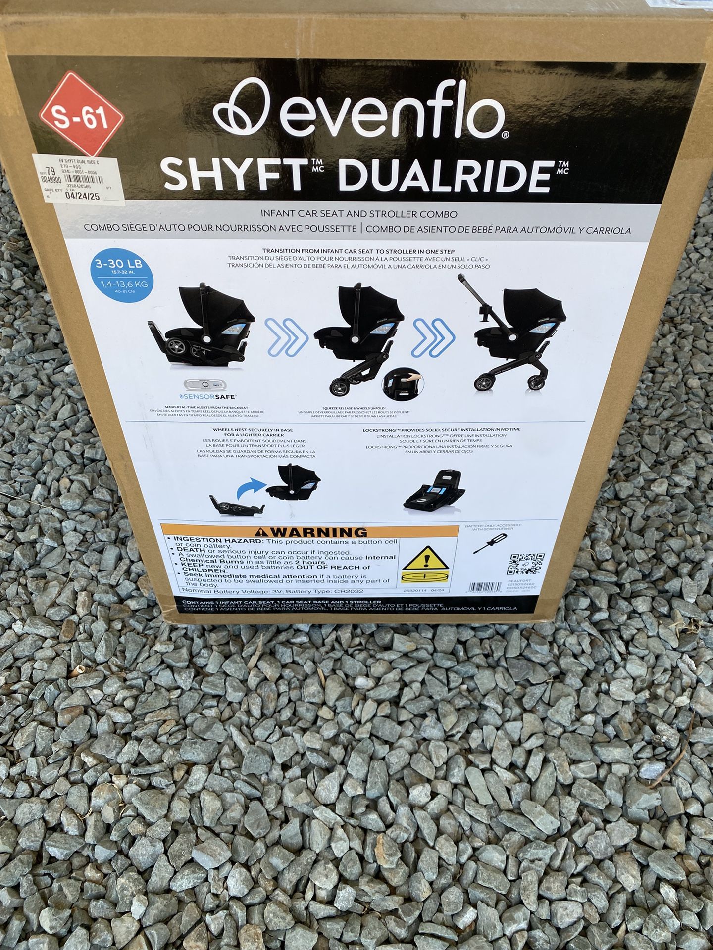 Evenflo door shifty car seat/stroller