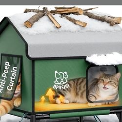 New Insulated Cat House With Warming Pad