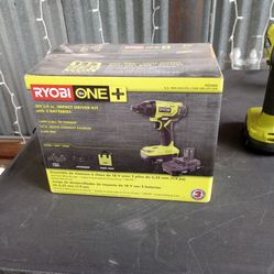 Ryobi One + 18v 1/4 in Impact driver kit with 2 batteries