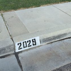 Curb Address Painting  $20 Text Me To Book