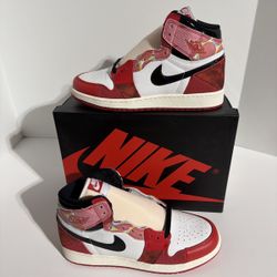 Nike Air Jordan 1 Retro High OG Next Chapter Spider-Verse Chicago 6.5M 8W 6.5Y Authentic Brand New
