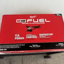  M18 FUEL 18V Lithium-Ion Brushless Cordless 4-1/2 in./5 in. Grinder w/Paddle Switch (Tool-Only