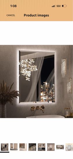 LED Backlit Bathroom Wall Mirror