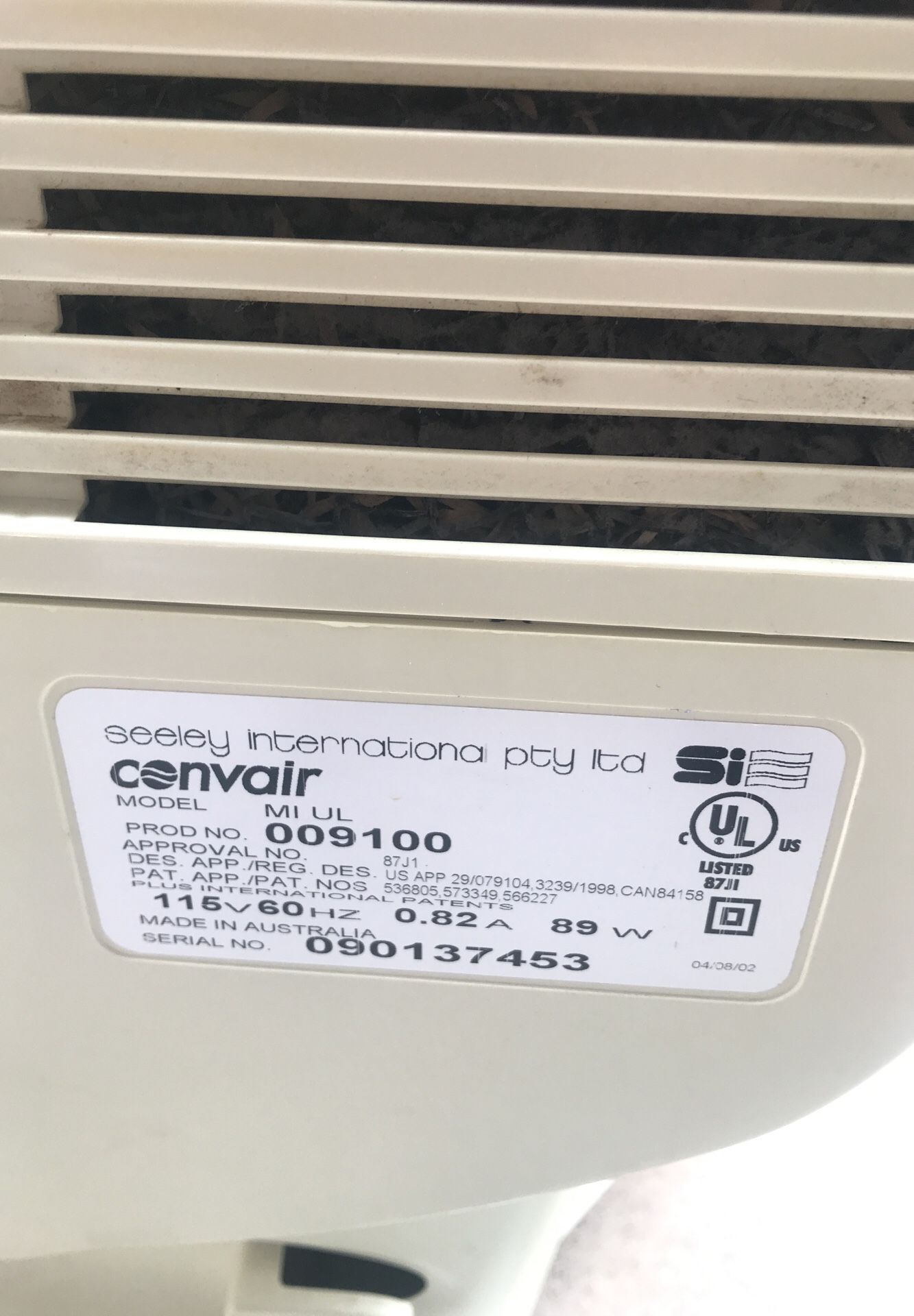 Convair Millenia Advantage Portable Evaporative Cooler with 1000 CFM