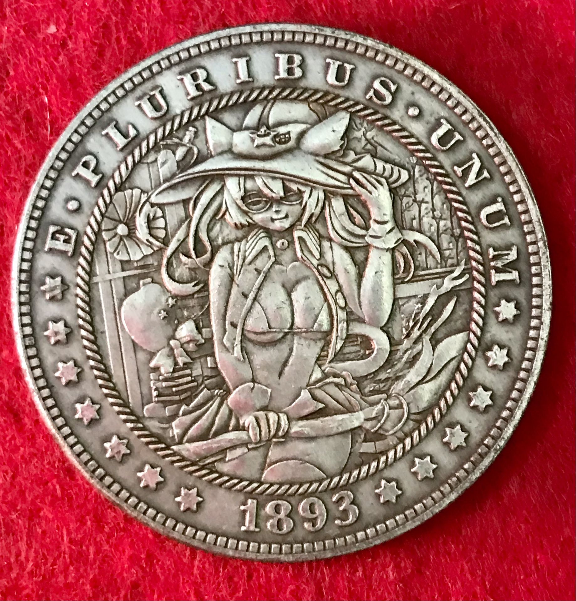 Cute Anime Witch Girl Coin. First $20 Offer Automatically Accepted. Shipped Same Day