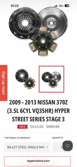 Stage 3 clutch and flywheel