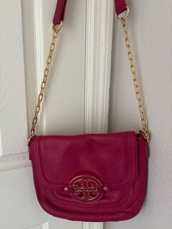 Beautiful pink and Gold authentic Tory Burch Bag