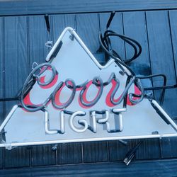 Neon Bar Signs – Coors Light + 2 Captain Morgan (For Repair or Decor