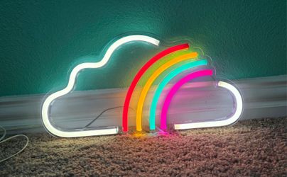 Rainbow Cloud LED Neon Wall Sign,
