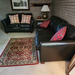 Leather Couch And Love Seat