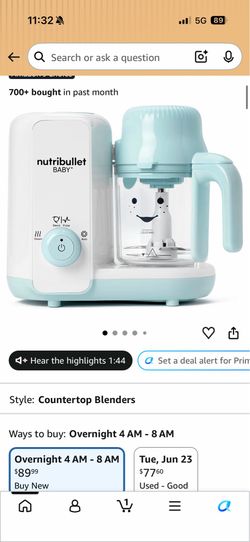 Baby bullet steamer & blender