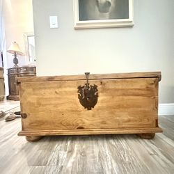 Mexican Pine  1950S’s Vintage Chest/Bench