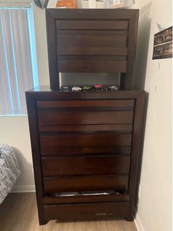 Large dresser and small night stand