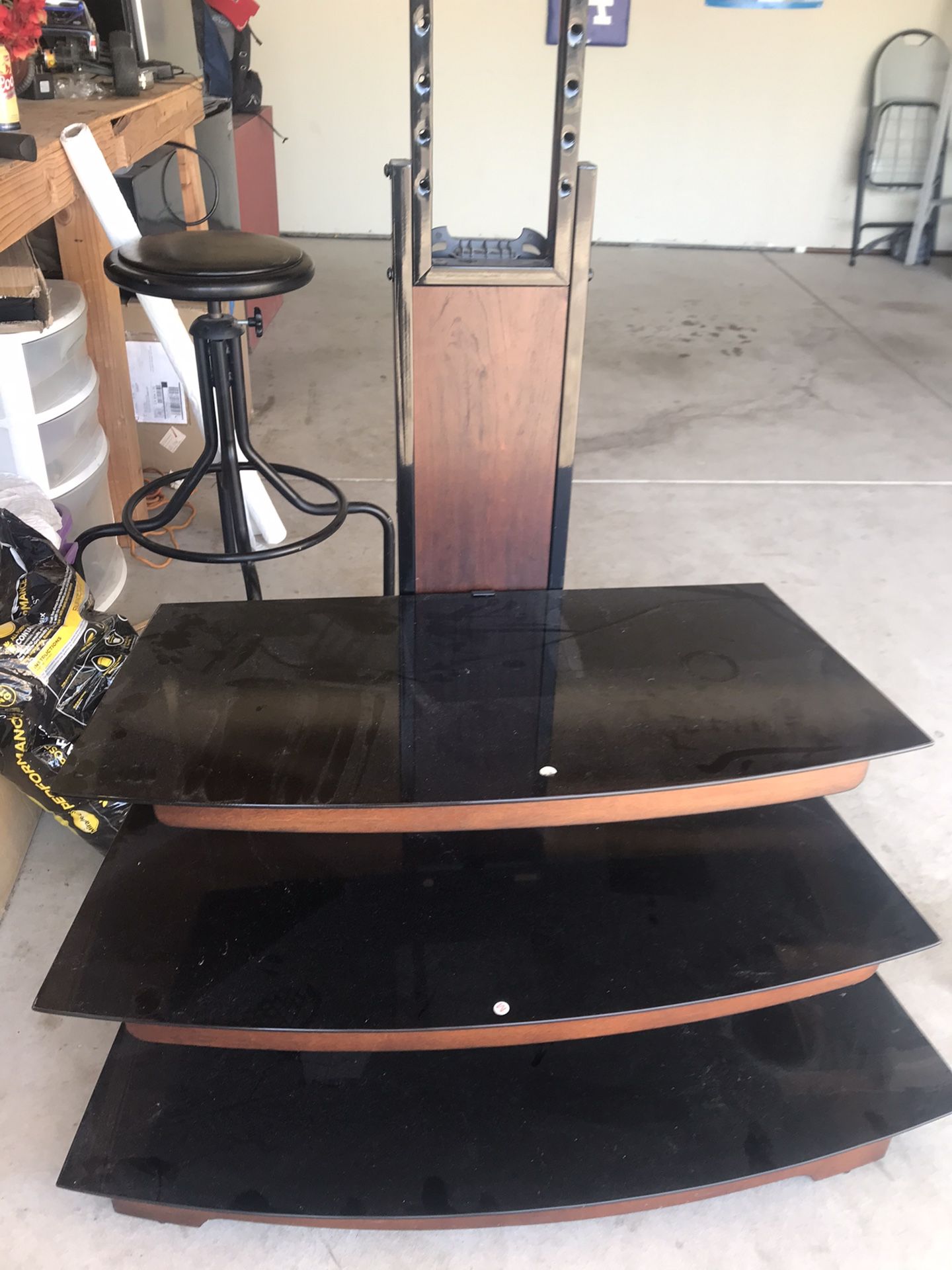 Tv stand with bracket.