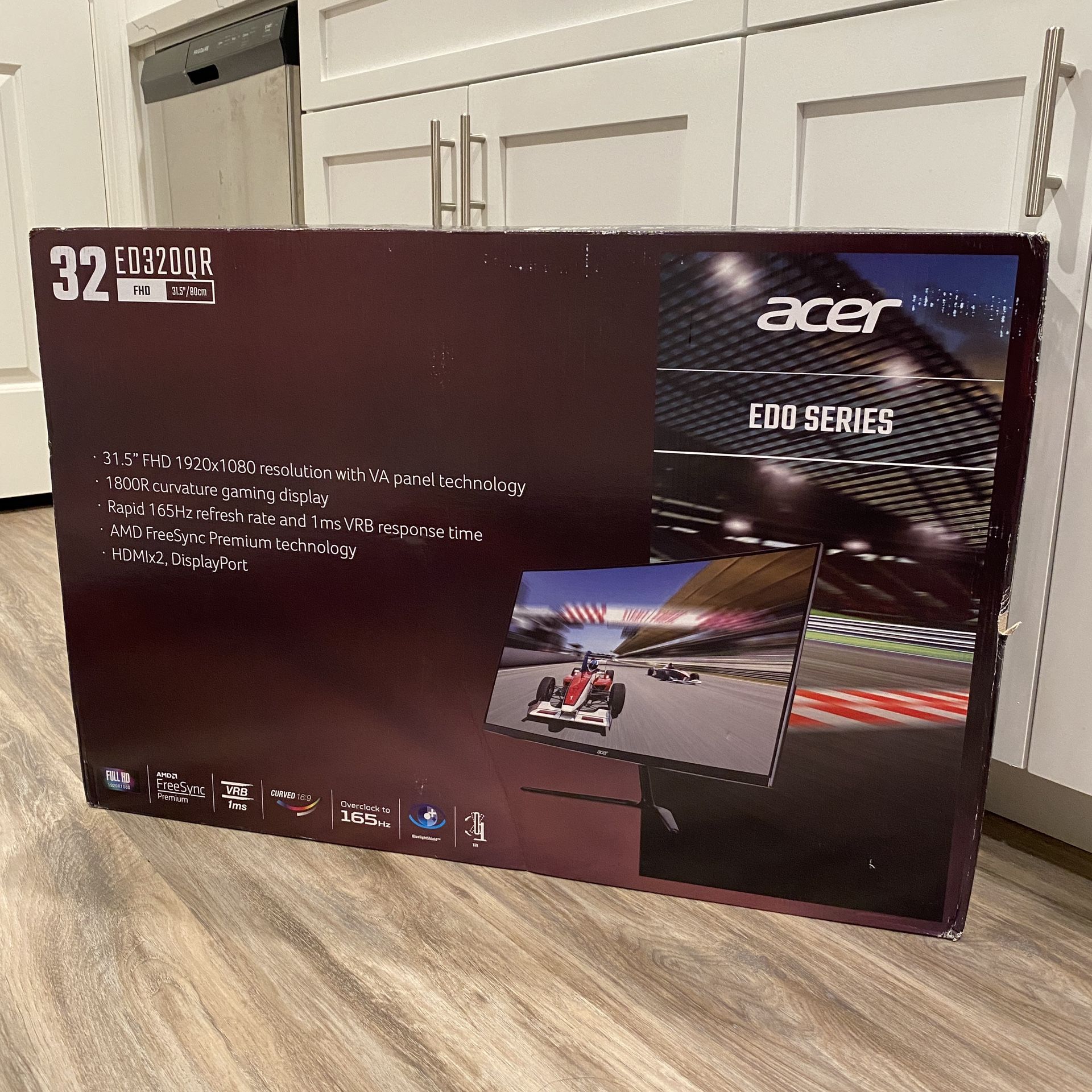 Acer 32” Curved Monitor 165Hz Monitor FHD NEW IN BOX