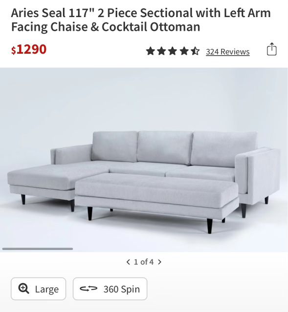 Moving Out Sale ! Like New Sofa 