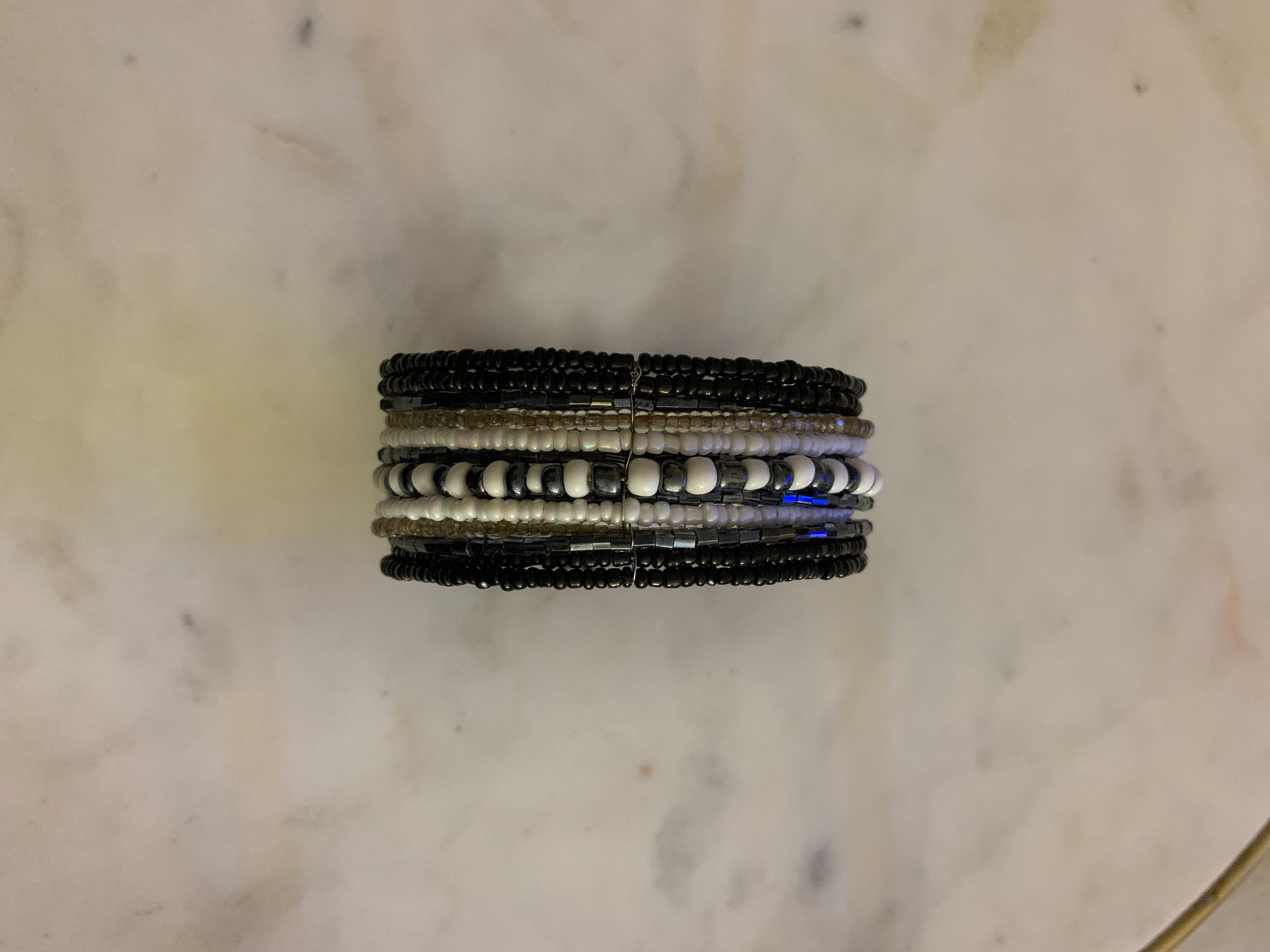 wire beaded bracelet