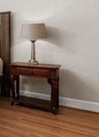 Two Classic Wood Nightstands with Center Drawers