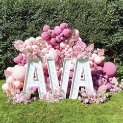 Marquee letters, led letters, lit letters balloon