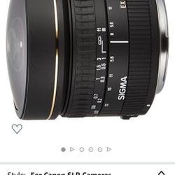 Sigma 8mm f/3.5 EX DG Circular Fisheye Lens for Canon EF

