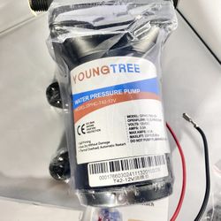 YOUNGTREE 12V RV Water Pump 3.5GPM 55PSI On Demand Fresh Water Pressure Diaphragm Pump 12 Volt Self Priming