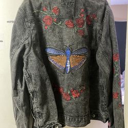 butterfly jean jacket 