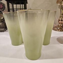 3 MCM Blendo Green Glassware