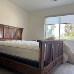 Box spring queen and mattress
