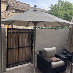 Tan Patio Umbrella