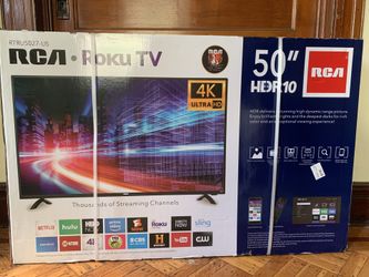 50”, 4K ULTRA HD smartTV, Netflix, roku, Hulu, HBO, etc included