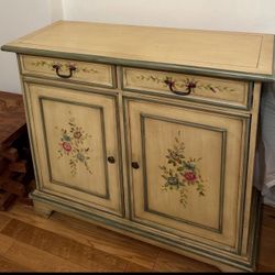 Shabby Chic Hand Painted Cabinet - Upper East Side