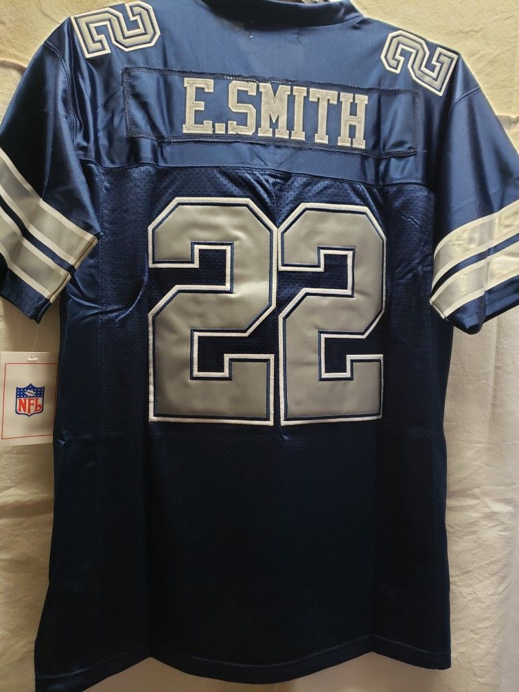 Champion Men’s Jersey Dallas Cowboys E. Smith #22 Size 48 Blue & White