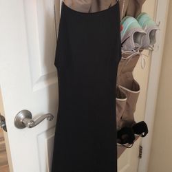 Black Open-back Dress