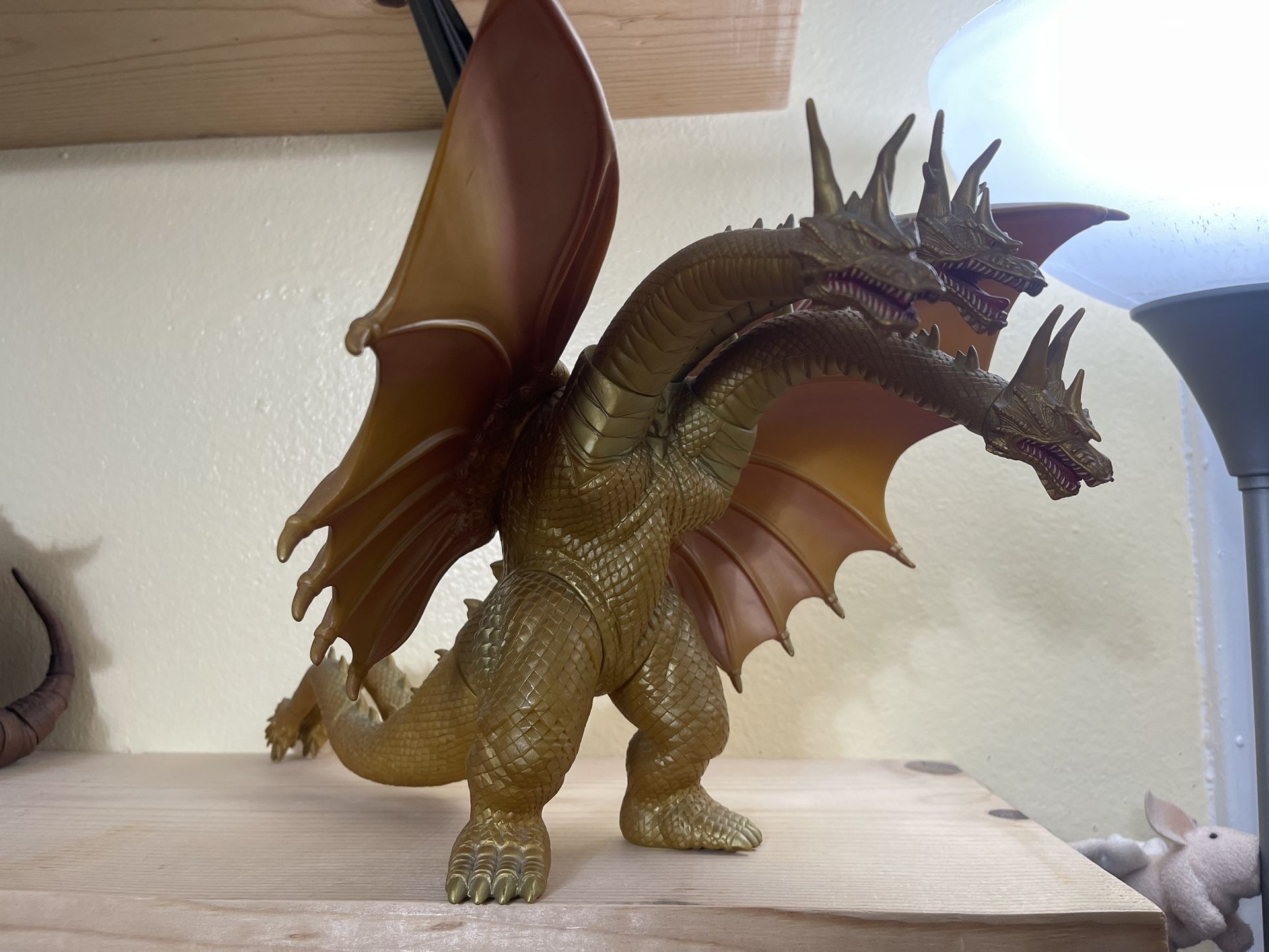 Bandai King Ghidorah 1998 10 inch Vinyl Figure Toy Godzilla Japanese Monster