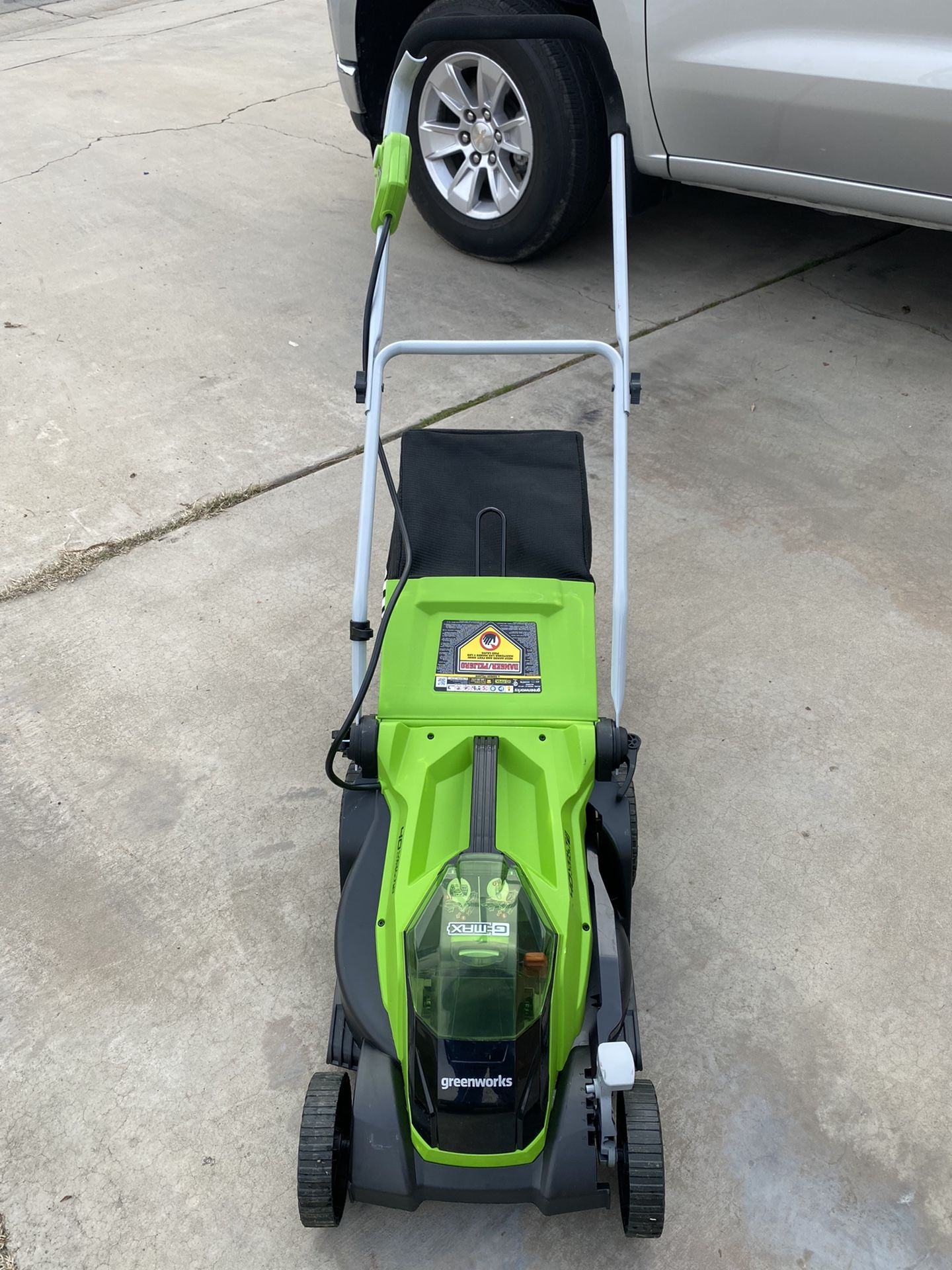 Greenworks mo40b410 cordless lawn mower new arrivals