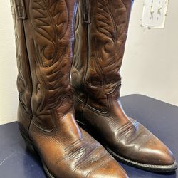 RED WING Mens Western Pecos Pull On  Brown Leather Cowboy Boots - Size 8 D