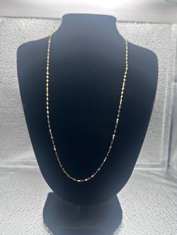 Mirror Chain Necklace 10K
